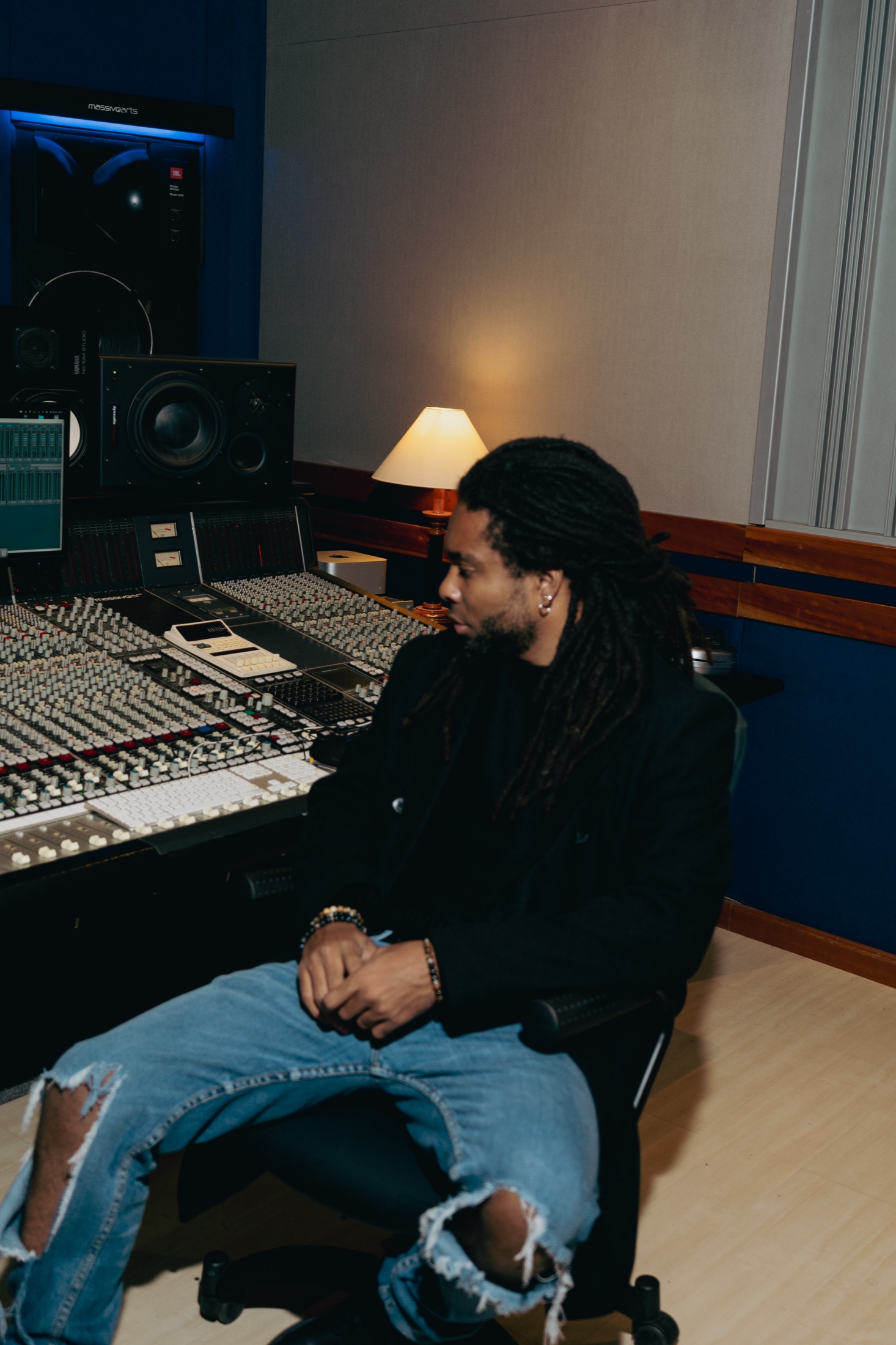Luigui Bleand in the studio, Milan, 2026